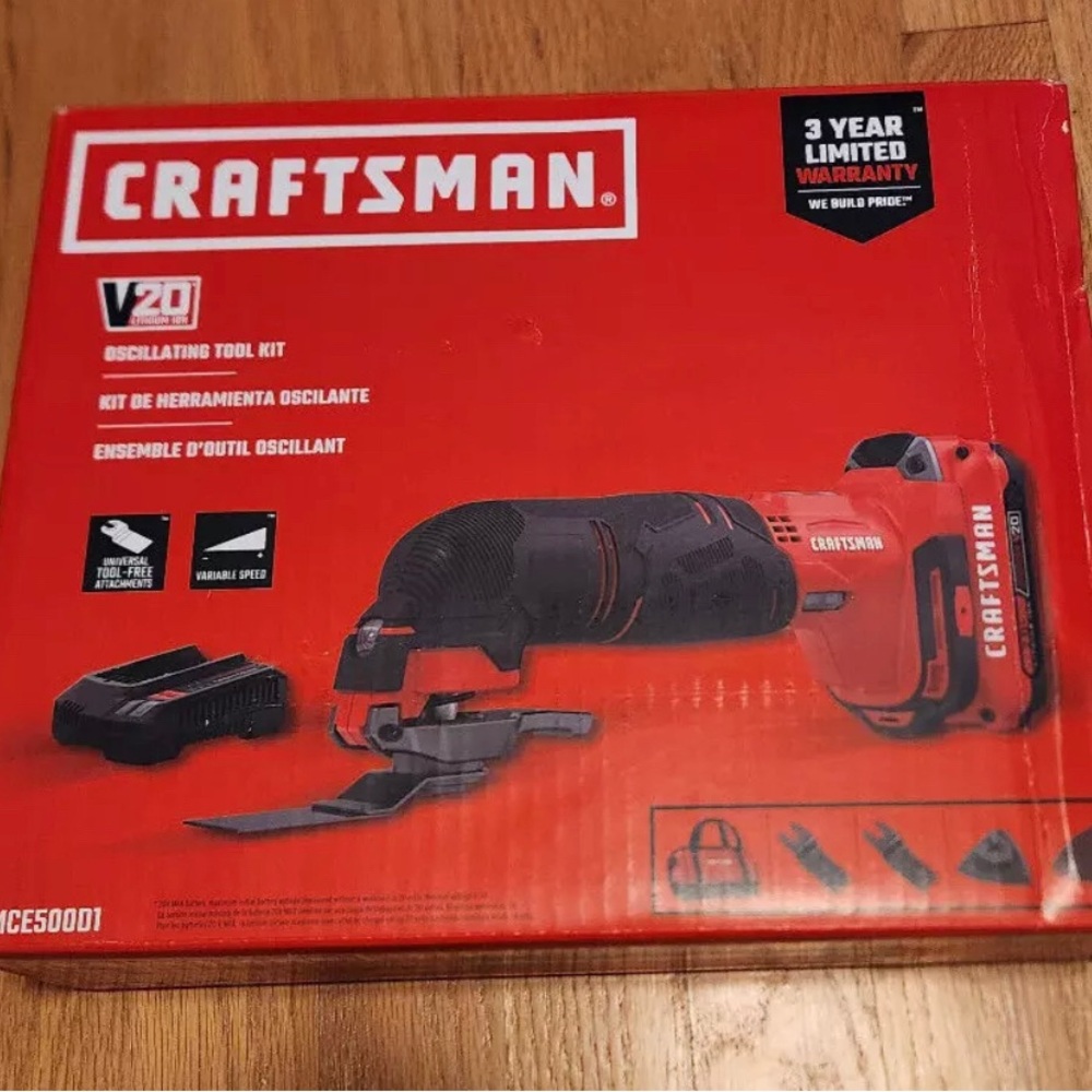 Craftsman CMCE500D1 20V Oscillating Tool Cordless Kit - Sealed Box